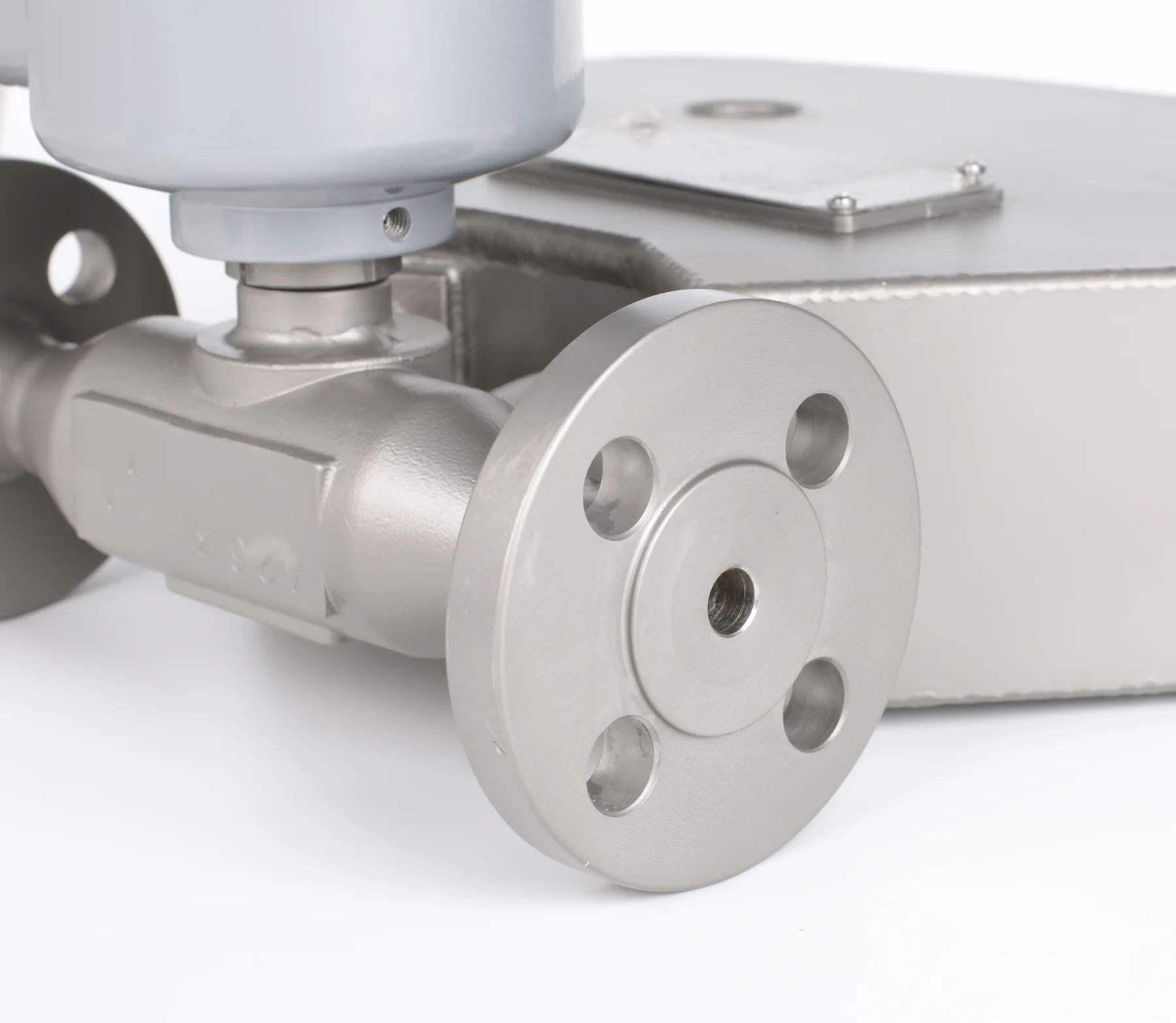 DN10 Coriolis mass flow meter flange detail